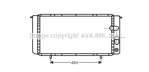 AVA QUALITY COOLING Радиатор, охлаждение двигателя RT2104